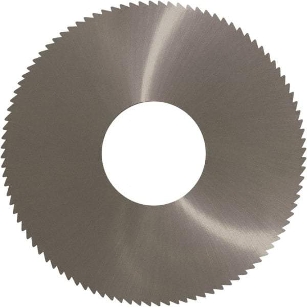 Controx - 1-1/2" Diam x 0.0313" Blade Thickness x 1/2" Arbor Hole Diam, 60 Tooth Slitting and Slotting Saw - Arbor Connection, Right Hand, Uncoated, Solid Carbide, Concave Ground - Benchmark Tooling