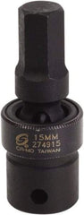 Sunex Tools - 1/2" Drive, 15mm Impact Hex Bit Socket - Benchmark Tooling