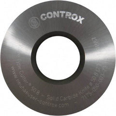 Controx - 2" Diam x 0.1299" Blade Thickness x 3/4" Arbor Hole Diam, 0 Tooth Slitting and Slotting Saw - Arbor Connection, Right Hand, Uncoated, Solid Carbide, Concave Ground - Benchmark Tooling