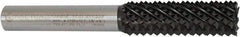 Controx - 17mm Diam, 2" LOC, Plain End, Powdered Metal Diamond Pattern Router Bit - Right Hand Cut, 4-1/2" OAL - Benchmark Tooling