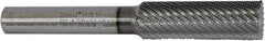 Controx - 17mm Diam, 2" LOC, Plain End, Powdered Metal Diamond Pattern Router Bit - Right Hand Cut, 4-1/2" OAL - Benchmark Tooling