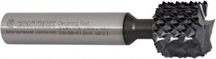 Controx - 7/16" Diam, 0.2" LOC, Square End, Solid Carbide Diamond Pattern Router Bit - Right Hand Cut, 2-45/64" OAL - Benchmark Tooling