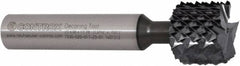 Controx - 13/16" Diam, 0.2" LOC, Square End, Powdered Metal Diamond Pattern Router Bit - Right Hand Cut, 2-45/64" OAL - Benchmark Tooling