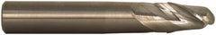 M.A. Ford - 1" Diam, 1-1/2" LOC, 2 Flute Solid Carbide Ball End Mill - Single End, 4" OAL, 1" Shank Diam, Spiral Flute - Benchmark Tooling