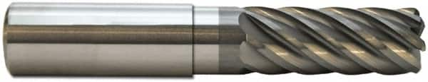 M.A. Ford - 1", 7 Flute, Solid Carbide, 0.045" Corner Radius End Mill - 6" OAL, 3" LOC, 4" Extended Reach - Benchmark Tooling