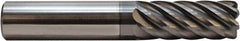 M.A. Ford - 1/2", 5/8" LOC, 1/2" Shank Diam, 3" OAL, 7 Flute, Solid Carbide Square End Mill - Single End, ALtima Blaze Finish, Spiral Flute, 38° Helix, Right Hand Cut, Right Hand Flute - Benchmark Tooling