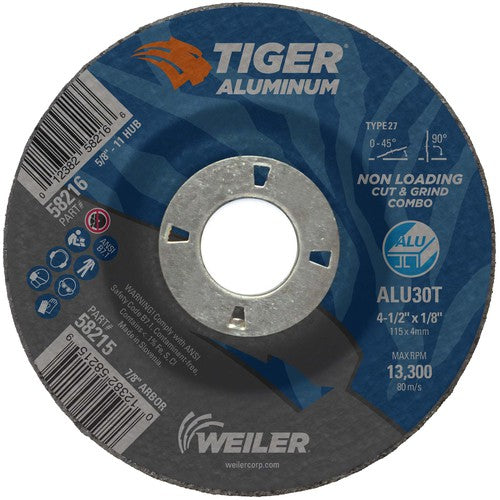 ‎4-1/2X1/18 TIGER ALUM T27 COMB WHL - Benchmark Tooling