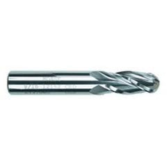 1/2 Dia. x 4 Overall Length 2-Flute Square End Solid Carbide SE End Mill-Round Shank-Center Cut-TiAlN - Benchmark Tooling