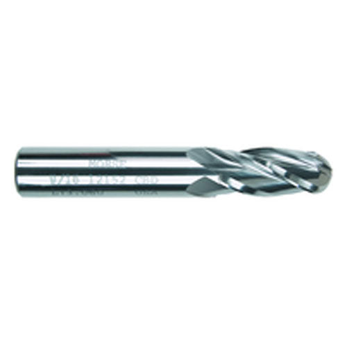 ‎3/64″ Dia. × 1/8″ Shank × 1/8″ DOC × 1-1/2″ OAL, Carbide 4 Flute, 30° Helix, Ballnose End Mill Series/List #5942 - Benchmark Tooling