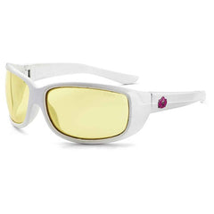 ERDA Yellow Lens White Safety Glasses - Benchmark Tooling