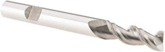 M.A. Ford - 1/4", 3/4" LOC, 1/4" Shank Diam, 2-1/2" OAL, 2 Flute, Solid Carbide Square End Mill - Single End, Spiral Flute, 45° Helix, Centercutting, Right Hand Cut, Right Hand Flute - Benchmark Tooling