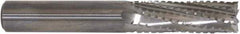 Controx - 6.35mm Cutting Diam x 5/8" Length of Cut, 5 Flute, Upcut Spiral Router Bit - Uncoated, Right Hand Cut, Solid Carbide, 63.5mm OAL x 1/4" Shank Diam, Square End - Benchmark Tooling