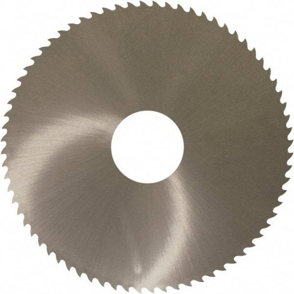 Controx - 1-3/4" Diam x 0.01" Blade Thickness x 1/2" Arbor Hole Diam, 36 Tooth Slitting and Slotting Saw - Arbor Connection, Right Hand, Uncoated, Solid Carbide, 15° Rake, Concave Ground - Benchmark Tooling