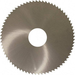 Controx - 1-1/4" Diam x 0.012" Blade Thickness x 1/2" Arbor Hole Diam, 24 Tooth Slitting and Slotting Saw - Arbor Connection, Right Hand, Uncoated, Solid Carbide, 15° Rake, Concave Ground - Benchmark Tooling