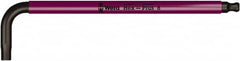 Wera - 8mm Hex, Cushion Grip, Hex Key - 195mm OAL, Metric System of Measurement - Benchmark Tooling