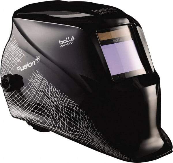 bolle SAFETY - 4" Window Width x 2" Window Height, 5, 8 to 13 Shade Auto-Darkening Lens, Fixed Front Welding Helmet with Digital Controls - Black Polycarbonate - Benchmark Tooling