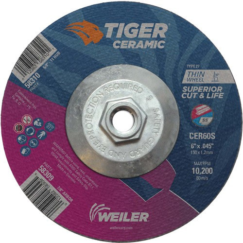 6X.045 TIGER CERAMIC T27 C/O WHL - Benchmark Tooling