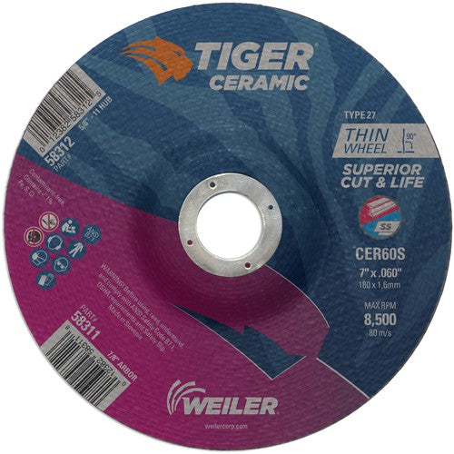 7X.060 TIGER CERAMIC T27 C/O WHL - Benchmark Tooling