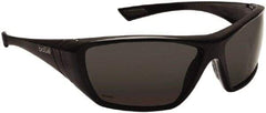 bolle SAFETY - Polarized Gray Lenses, Framed Polarized Glasses - Anti-Fog, Scratch Resistant, Size M, Wrap Around - Benchmark Tooling