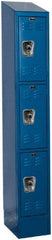 Hallowell - 3 Door, 3 Tier, Ready-Built Wardrobe & Box Lockers - Benchmark Tooling