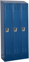 Hallowell - 3 Door, 1 Tier, Ready-Built Wardrobe & Box Lockers - Benchmark Tooling