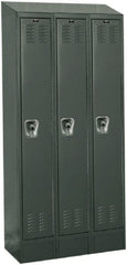 Hallowell - 3 Door, 1 Tier, Ready-Built Wardrobe & Box Lockers - Benchmark Tooling