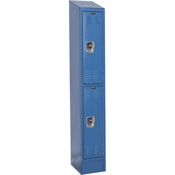 Hallowell - 2 Door, 2 Tier, Ready-Built Wardrobe & Box Lockers - Benchmark Tooling