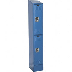 Hallowell - 2 Door, 2 Tier, Ready-Built Wardrobe & Box Lockers - Benchmark Tooling