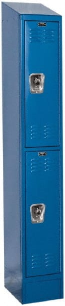 Hallowell - 2 Door, 2 Tier, Ready-Built Wardrobe & Box Lockers - Benchmark Tooling