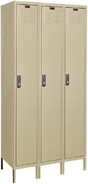 Hallowell - 3 Door, 1 Tier, Electronic Access Lockers - Benchmark Tooling