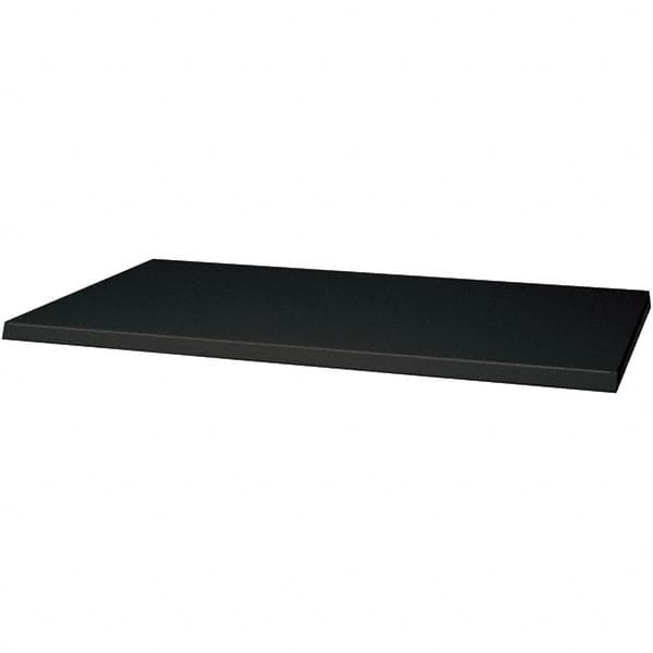 Hallowell - Charcoal, Cold Rolled Sheet Steel, Cabinet Shelf - 36" Wide x 21" Deep x 1" High Body - Benchmark Tooling