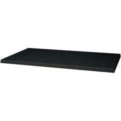 Hallowell - Charcoal, Galvannealed Sheet Steel, Cabinet Shelf - 36" Wide x 24" Deep x 1" High Body - Benchmark Tooling