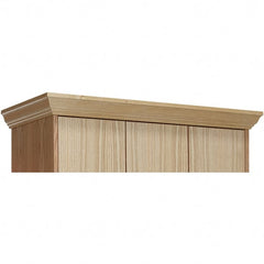Hallowell - 15" Wide x 4" High, Locker Front Crown Molding - Benchmark Tooling