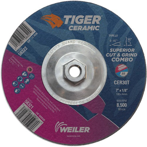 7X1/8 TIGER CERAMIC T27 COMBO WHL - Benchmark Tooling