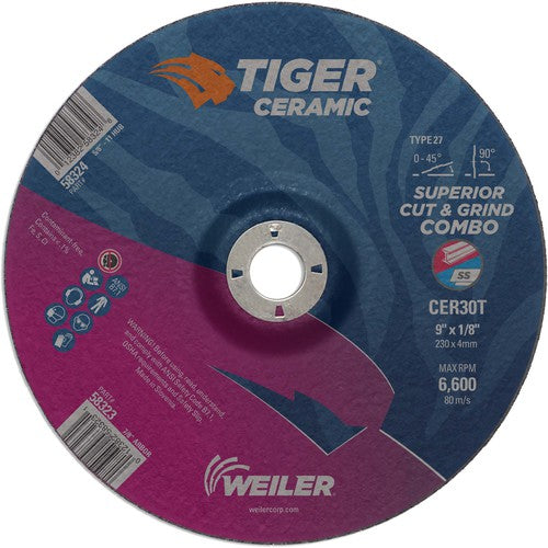 9X1/8 TIGER CERAMIC T27 COMBO WHL - Benchmark Tooling