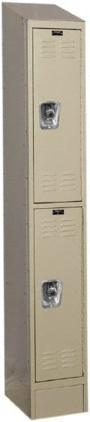 Hallowell - 2 Door, 2 Tier, Ready-Built Wardrobe & Box Lockers - Benchmark Tooling