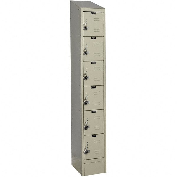 Hallowell - 6 Door, 6 Tier, Ready-Built Wardrobe & Box Lockers - Benchmark Tooling