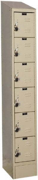 Hallowell - 6 Door, 6 Tier, Ready-Built Wardrobe & Box Lockers - Benchmark Tooling