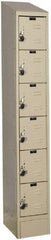 Hallowell - 6 Door, 6 Tier, Ready-Built Wardrobe & Box Lockers - Benchmark Tooling