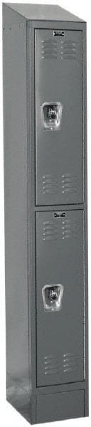 Hallowell - 2 Door, 2 Tier, Ready-Built Wardrobe & Box Lockers - Benchmark Tooling