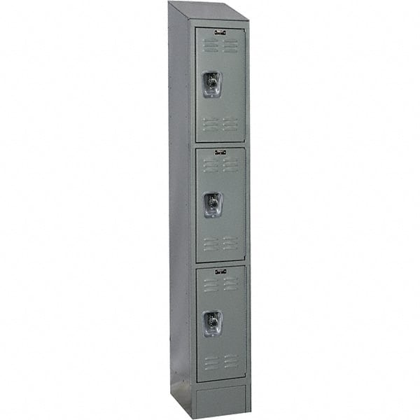 Hallowell - 3 Door, 3 Tier, Ready-Built Wardrobe & Box Lockers - Benchmark Tooling