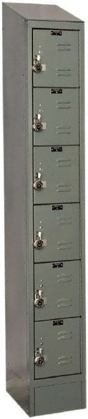 Hallowell - 6 Door, 6 Tier, Ready-Built Wardrobe & Box Lockers - Benchmark Tooling