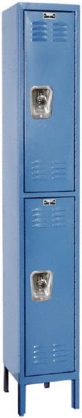 Hallowell - 2 Door, 2 Tier, Ready-Built Wardrobe & Box Lockers - Benchmark Tooling