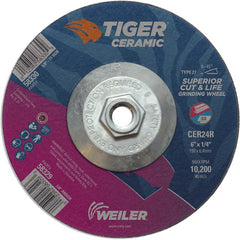 6X1/4 TIGER CERAMIC T27 GRIND WHL - Benchmark Tooling