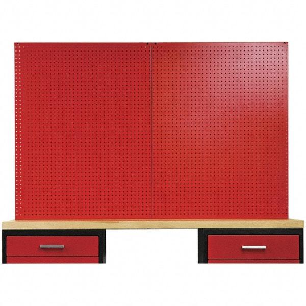 Hallowell - Steel Workbench & Workstation Peg Board Panel Kit - 3/4" Deep, 44-1/4" High, Use with Fort Knox Modular Utility Storage & Workbench System - Benchmark Tooling