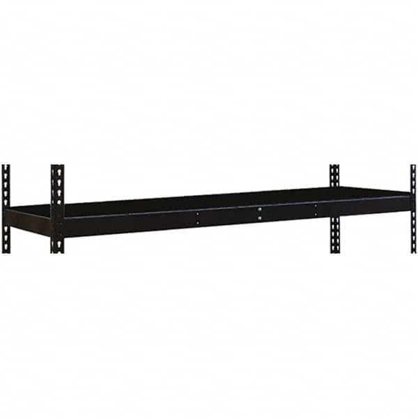 Hallowell - 48" Wide, Open Shelving Accessory/Component - 30" Deep, Use with Black Rivetwell Double Rivet Boltless Shelving - Benchmark Tooling