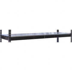 Hallowell - 48" Wide, 3/4 High, Open Shelving Accessory/Component - Steel, 30" Deep, Use with Black Rivetwell Double Rivet Boltless Shelving - Benchmark Tooling