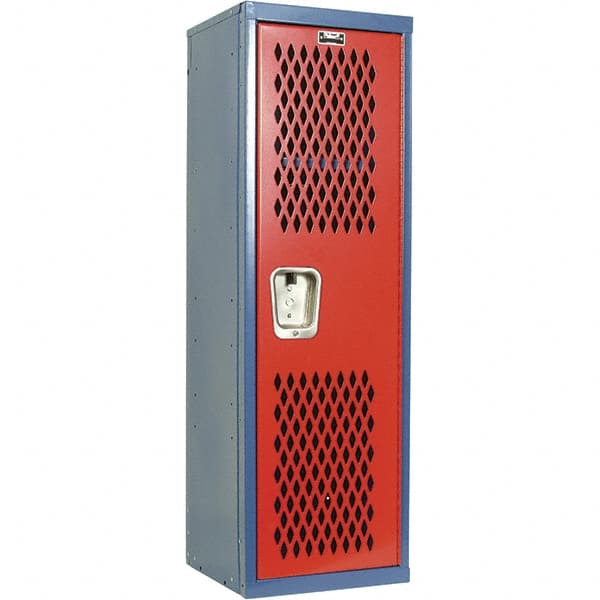 Hallowell - 1 Door, 1 Tier, Heavy-Duty Ventilated Wardrobe & Box Lockers - Benchmark Tooling