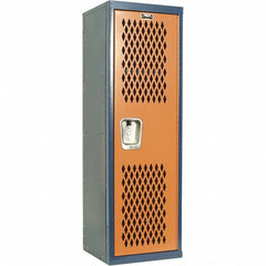 Hallowell - 1 Door, 1 Tier, Heavy-Duty Ventilated Wardrobe & Box Lockers - Benchmark Tooling