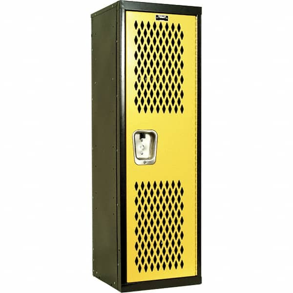 Hallowell - 1 Door, 1 Tier, Heavy-Duty Ventilated Wardrobe & Box Lockers - Benchmark Tooling